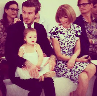 HARPER BECKHAM NYFW VICTORIA BECKHAM FRONT ROW